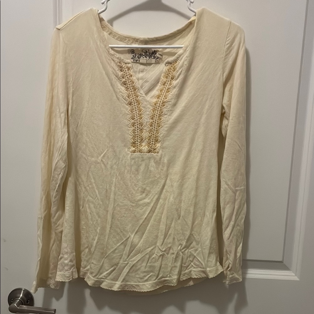 OTTO Cream Embellished Blouse